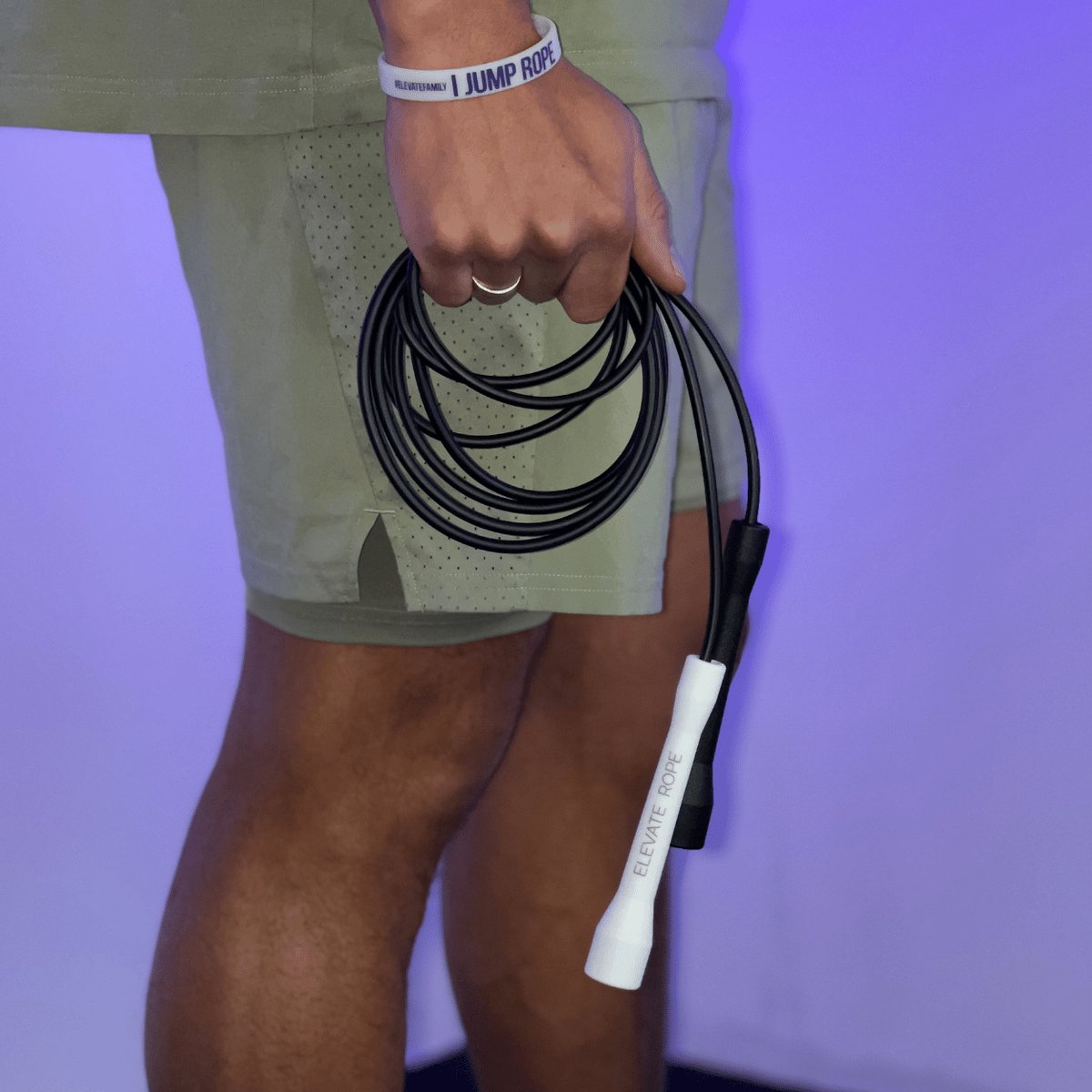 Elevate Rope Professioneel Sport Springtouw - Verstelbare Jump Rope - Touwtje Springen voor Volwassenen en kinderen - Speed rope - Conditie & Kracht - Binnen & Buiten Skipping Rope - Fitness Springtouwen (14 Kleuren) — afbeelding 7