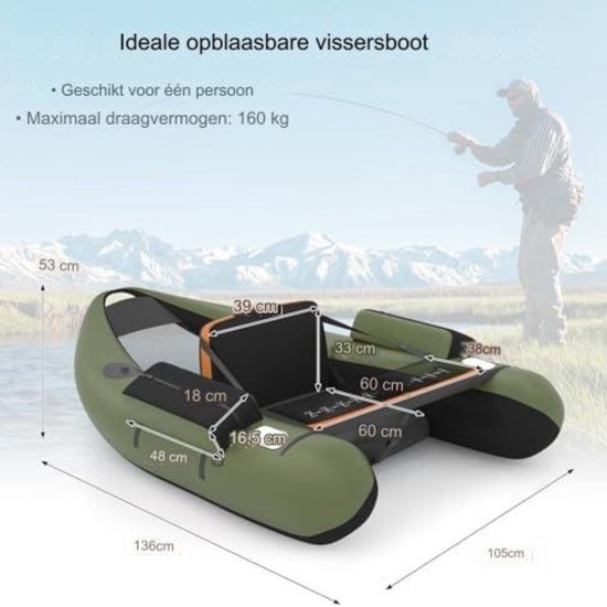 Bootstartwielen, 2 stuks rubberbootwielen, opblaasbare boot, 136