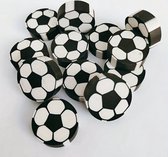 10 stuks gummen voetbal 2.5 x 0.8 cm