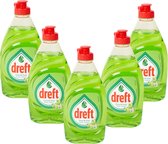 Dreft Afwasmiddel Clean & Fresh Appel - Set van 5 flessen van 340 ml