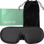 Luxe Slaapmasker - 3D Ergonomisch - 100% Verduisterend - Traagschuim - Slaap Masker - Oog Masker – Ergonomisch Slaapmasker – Zwart
