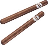 Meinl CL18 - Pair of Claves, Deluxe, Solid Hardwood