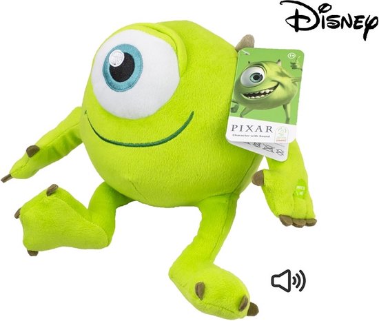 Disney - Mike Wazowski knuffel met geluid - 30 cm - Pluche - Monsters Inc.  knuffel | bol