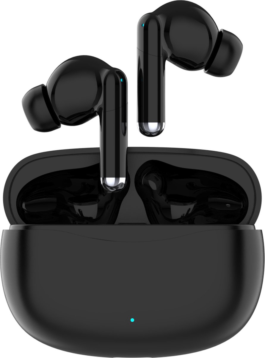 Fairweather Draadloze Bluetooth Oordopjes - Pro Series 5 – Earpods - Active Noise Canceling -Oortjes – 30 uur afspeeltijd - In-Ear - Geschikt voor Apple iOs & Android - Zwart