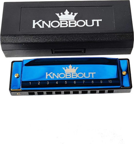 Foto: Wk knobbout mondharmonica s diatonisch instrument met 20 tonen mondharmonica c mondharmonica voor volwassenen en kinderen professionele studie standaardbereik c toon blauw