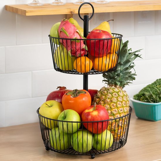 bremermann Fruitmand, fruitschaal rond, ca. 23,5 cm, mat zwart, bamboebodem bremermann Fruitmand, fruitschaal rond, ca. 23,5 cm, mat zwart, bamboebodem