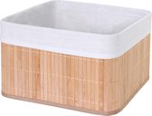 Cosmo Casa Opbergmand - Mand opbergdoos organisatiebox sorteerbox plankmand - Bamboe natuurlijke kleur