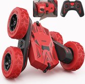 Speelgoed - Rood - Bestuurbare Auto - Met Afstandsbediening - 360° Dubbelzijdige Rotatie