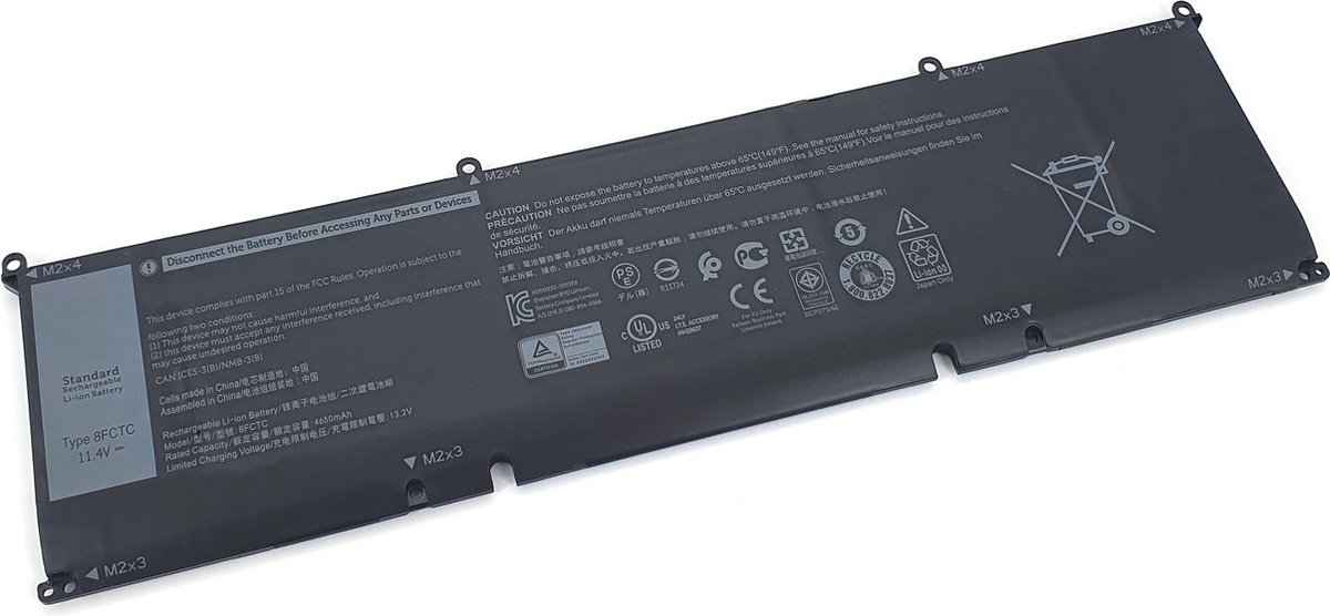 DLH DWXL4596-B080Y4 laptop reserve-onderdeel Batterij/Accu