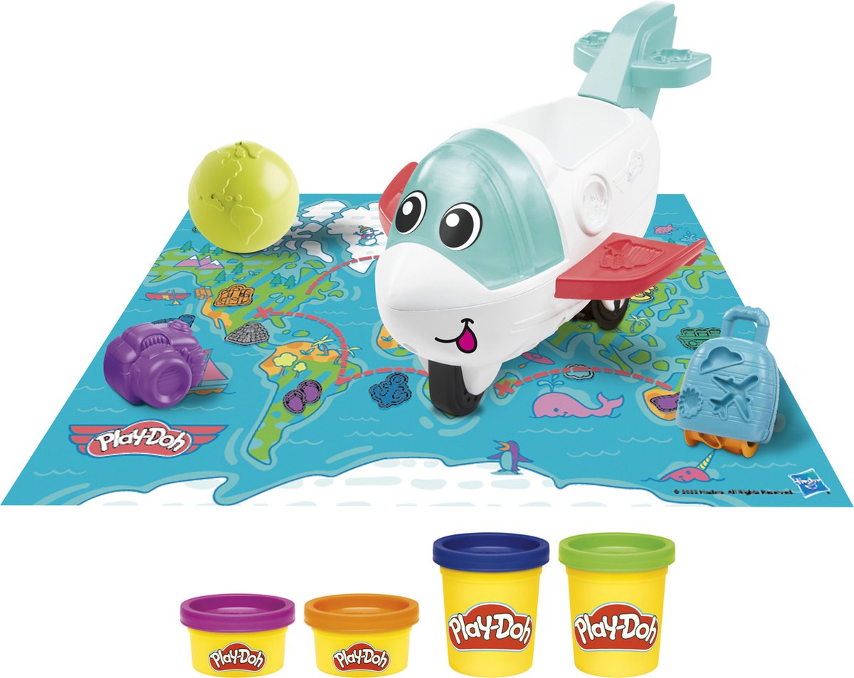 Play-Doh Airplane Explorer Starter Set - Boetseerklei - 4 Play-Doh potjes — afbeelding 5