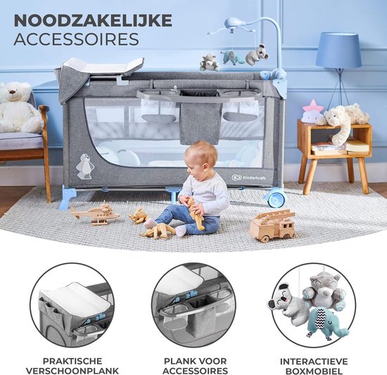 DiverseGoods Babyparaplubed - Handig Extra Bed en Boxaccessoire voor Baby's - Merkloos