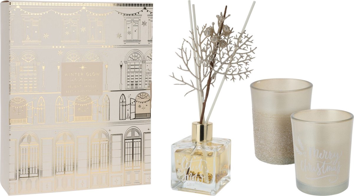 giftset - kaars - geurverspreiders -geurkaars - geurstokjes