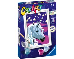 foto van Ravensburger CreArt Unicorn dreams - Schilderen op nummer voor kinderen