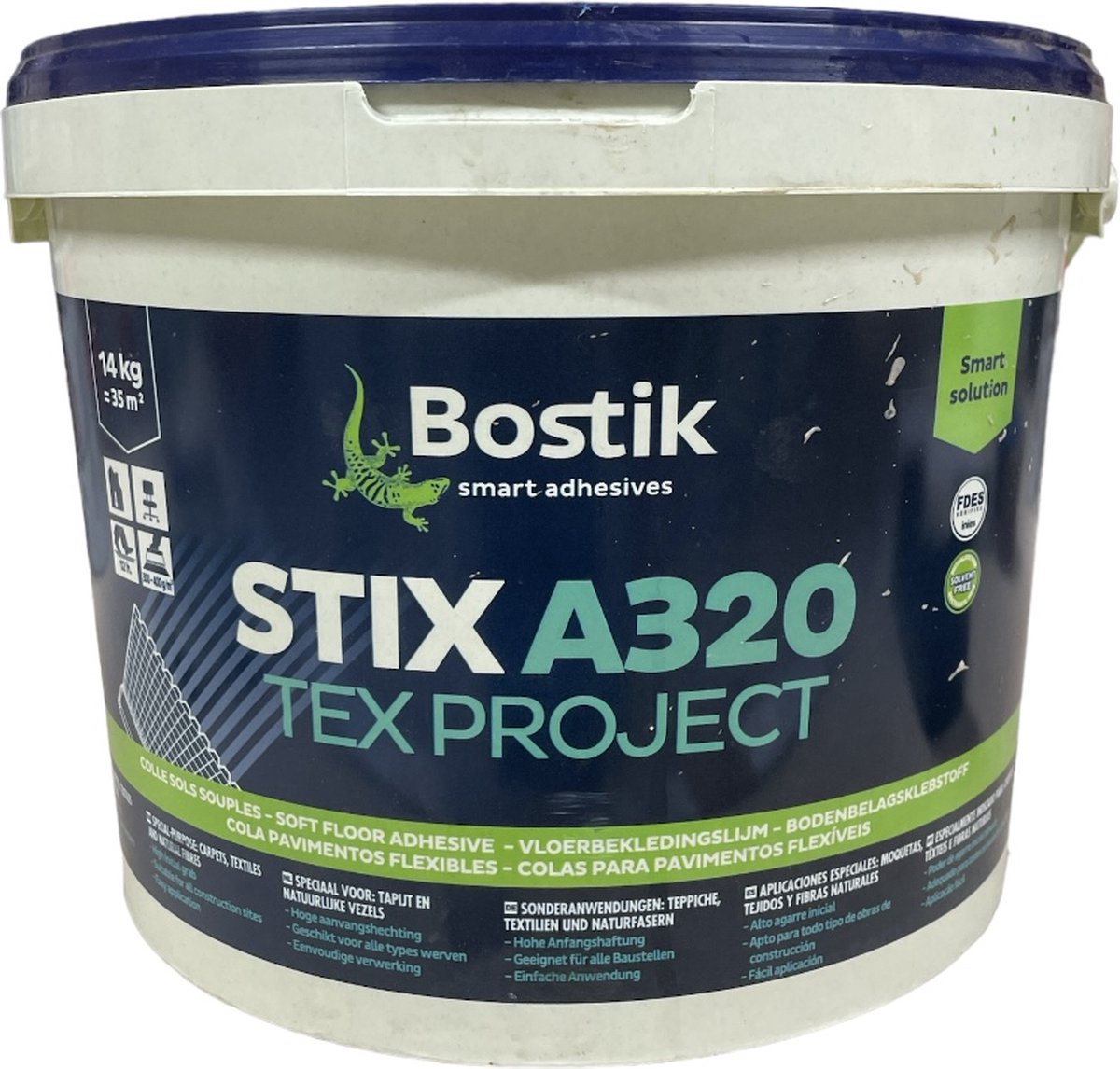 Bostik Stix A320 Tex Project - Universele tapijtlijm - 14 kg