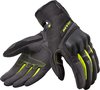 REV'IT! Volcano Ladies Black Neon Yellow Motorcycle Gloves XS - Maat XS - Handschoen