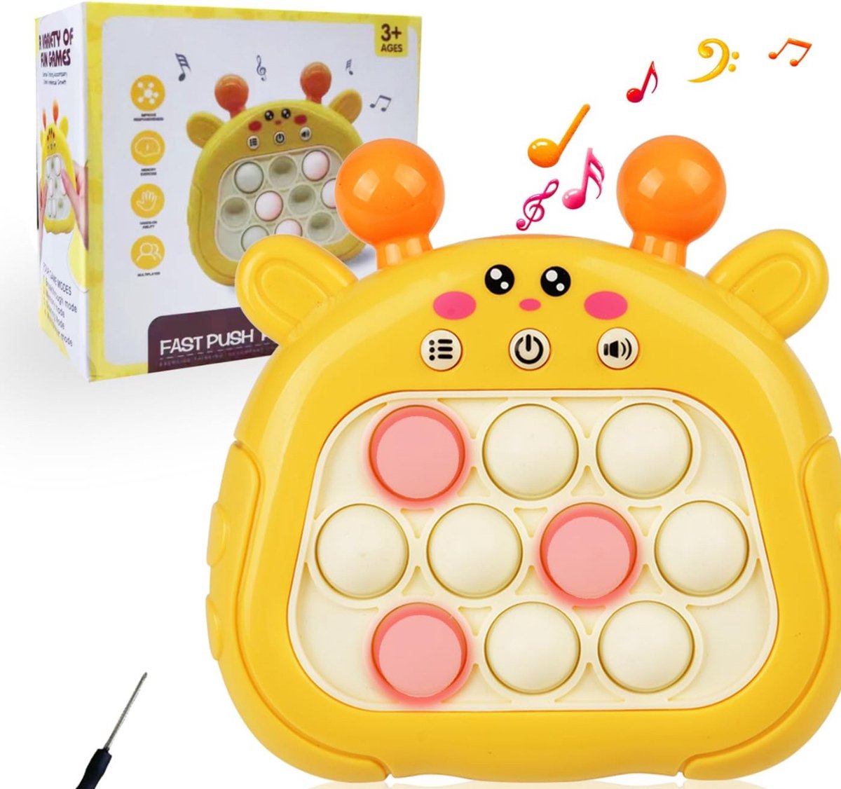 Jeu de poussée rapide, jouets électroniques Push It Pop Fidget