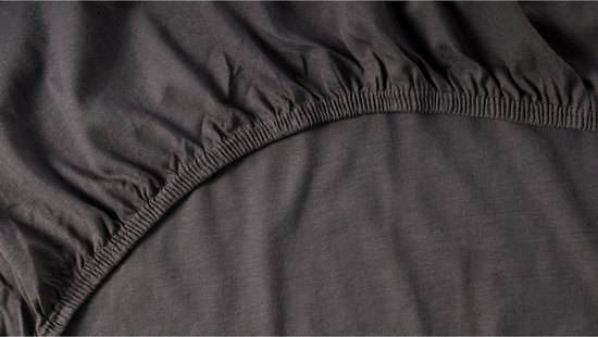 Beter Bed Select Hoeslaken Jersey - 100% katoen - 180x200/210/220 cm - Antraciet