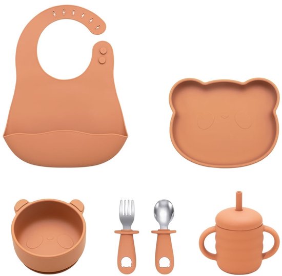 Dutsi - Ensemble de repas Bébé ours – Ensemble de démarrage parfait pour les jeunes mangeurs