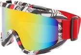 Techsuit - Masque de ski polarisé PC - Protection UV - Rouge