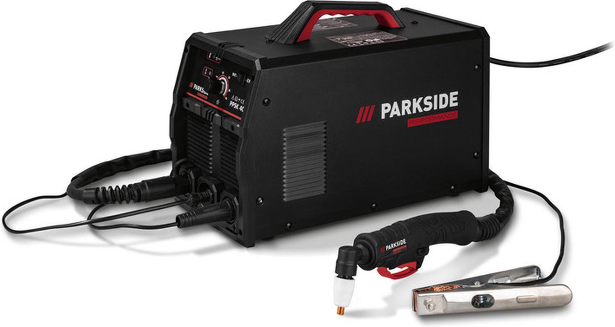 PARKSIDE PERFORMANCE® Plasmasnijder met compressor - Snijtechniek: plasmastraal (elektronisch geregeld) - Snijstroom: 15/40 A - Vermogen: 230 V - Ook ideaal voor mobiel gebruik - Traploos instelbare snijstroom