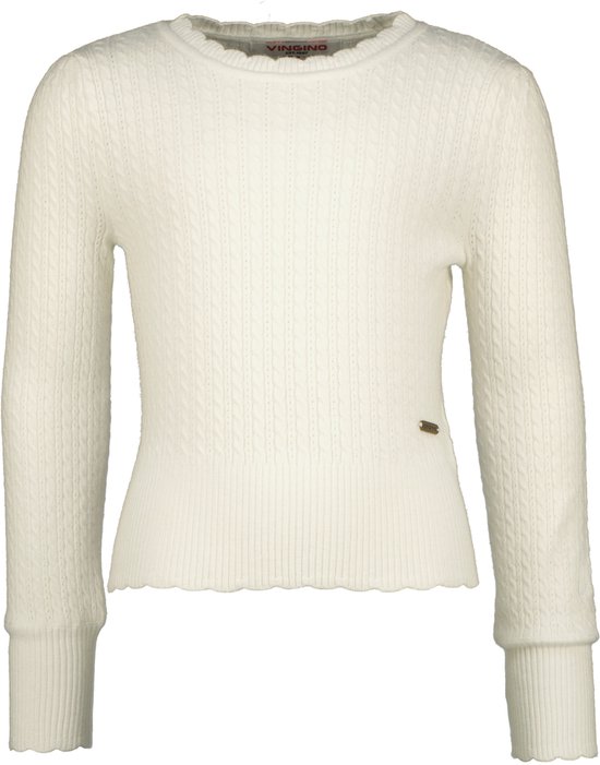 Vingino Meisjes Pullover Marianna Macroon white - Maat 164