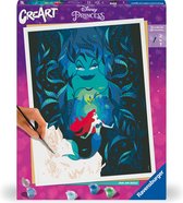 Ravensburger CreArt Disney Ariel and Ursula - Schilderen op nummer voor volwassenen