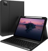 Accezz QWERTY Bluetooth Keyboard Bookcase iPad Air (2022 - 2020) / Pro 11 (2022 - 2018) - Zwart