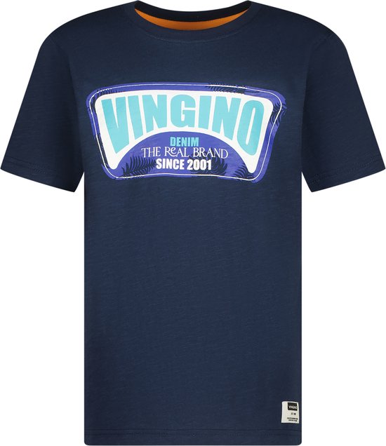 Vingino T-shirt Hefor Jongens T-shirt - Dark Blue - Maat 176