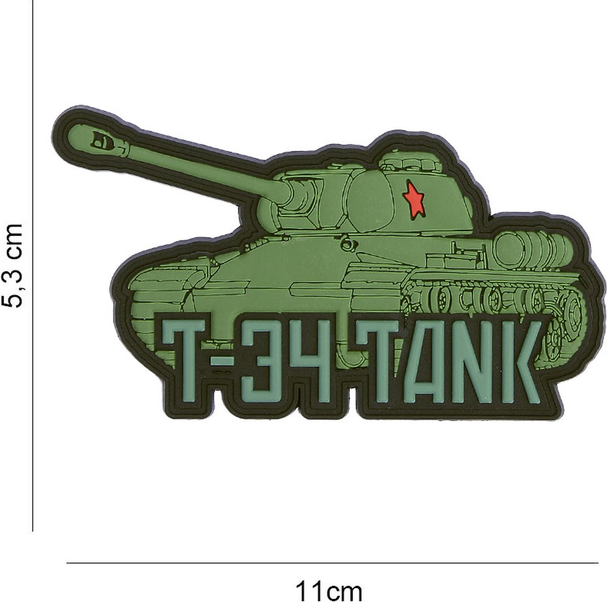 Embleem 3D PVC T-34 tank