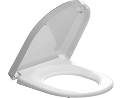 Saniclass Closetzitting - quickrelease - softclose - geschikt voor Duravit Starck 3 - wit glanzend