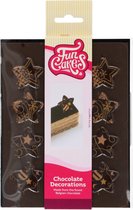 FunCakes Chocolade Decoraties - Bronze/Gold Stars - Set/12