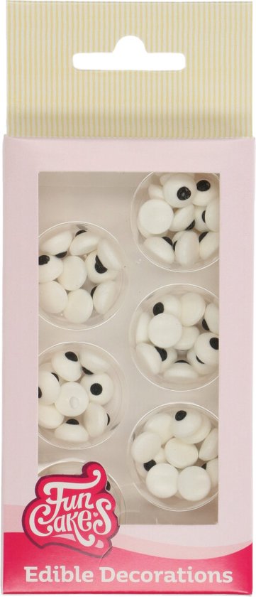 FunCakes Candy Eyeballs - Set/64 - Eetbare Taartdecoratie - Suikerdecoratie