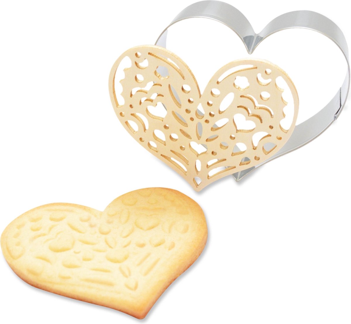 ScrapCooking - Hart Uitsteker en Sjabloon - Embosser - Valentijn Idee