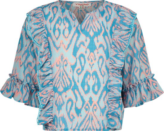 T-shirt Vingino Top Letty Filles - Bleu vif - Taille 164