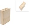 Houten Spaarpot Boek 21x17x6 cm