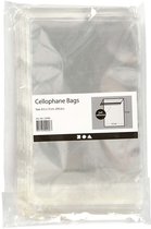 Sacs en cellophane, l : 9,7 cm, 200 pièces