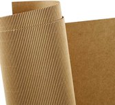 JIEHIN 50 stuks golfkarton, 30 x 40 cm, 3 mm dik karton, bladeren, bruin, bruin golfkarton voor knutselen, voor mailing, verpakking, doe-het-zelf, kunsthandwerk