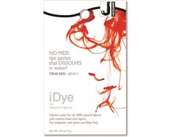 Jacquard textielverf iDye Natural 14 gr rood voor natuurlijke stoffen.