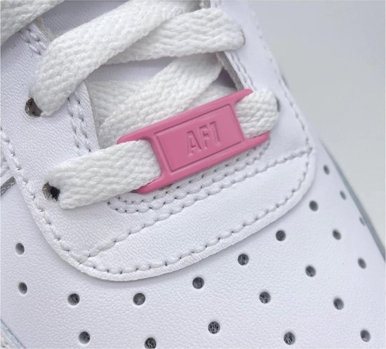 Sneaker Tags Roze Geschikt Voor AF1 | Metaal | Schoenaccessoires - Schoenveters - Lace Locks