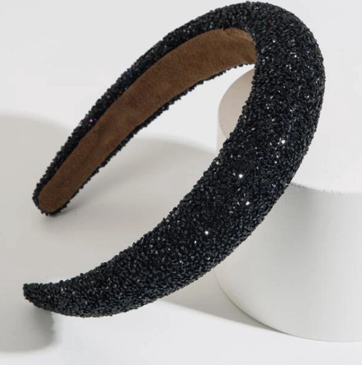 DIAMOND Headband - Haarband - Zwart - Diamantjes - Feestdagen