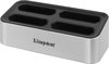 Kingston Externe geheugenkaartlezer / hub USB-C USB 3.2 (Gen 2) Zilver-zwart