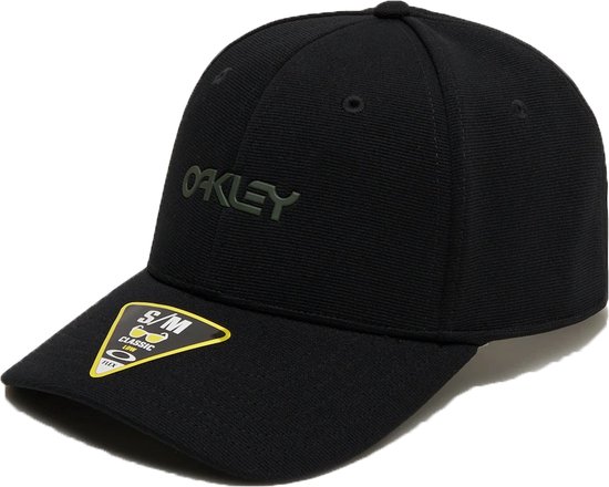 Oakley 6 Panel Stretch Metallic Hat Blackout S / m