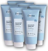 Derma Eco Family - Douchegel Voordeelverpakking - 6x 350 ML - Hypoallergeen - Hydraterend - Parabeenvrij