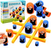 Tic Tac Toe Gobble - Boter Kaas & Eieren - Educatief Spel - Strategisch Spel - Familiespel - Interactief - Creatief Speelgoed - Multiplayer Spel - Ruimtelijk Inzicht - Cognitieve Ontwikkeling - Patroonherkenning - Aanpassingsvermogen