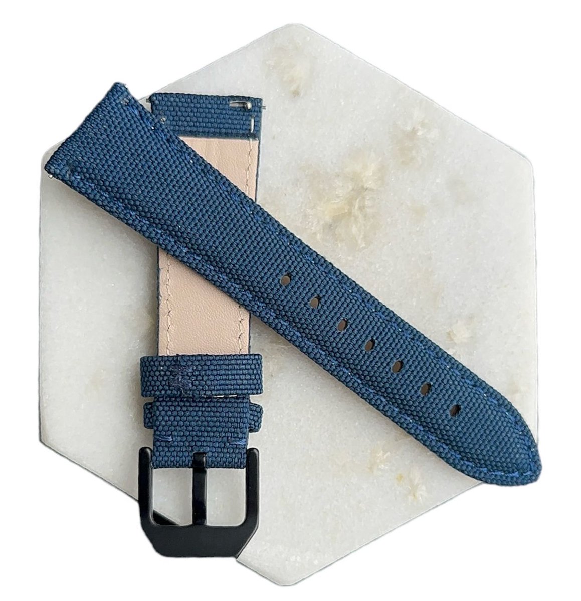 Horlogeband - Blauw 22mm Universeel