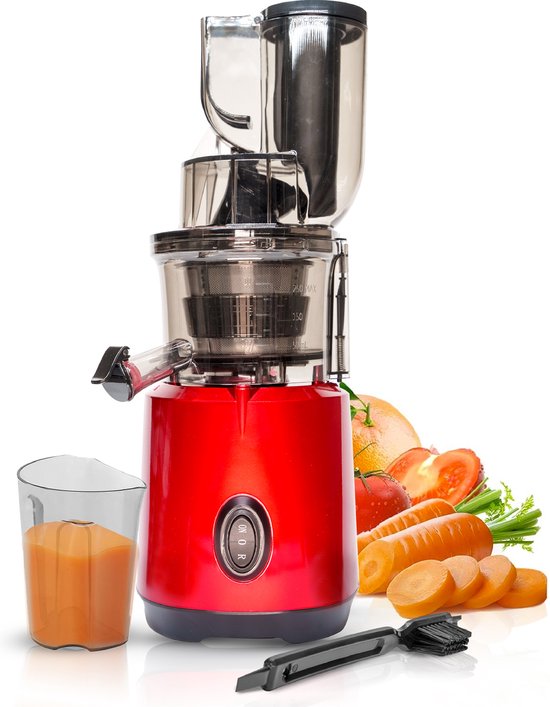 Foto: Luxoo slowjuicer antie drup anti oxidatie exrtra sterk xl trechter groenten en fruitpers