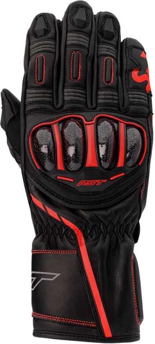 RST S1 Ce Mens Glove Black Neon Red 11 - Maat 11 - Handschoen