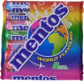Mentos World Flavours- 8 wereldse smaken - Mentos-snoepjes- 8 rollen