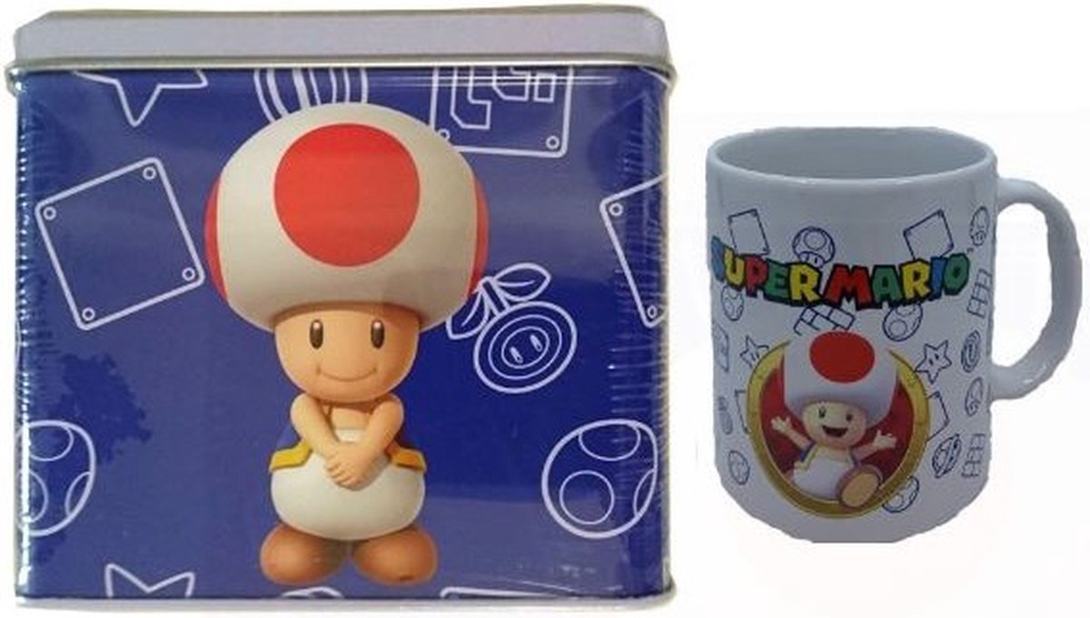 Coffret Nintendo Super Mario Bros Tirelire avec couvercle amovible + Mug en  céramique Mario Bros - Disney