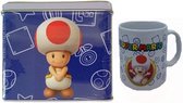 Nintendo Super Mario Bros Toad Mok en spaarpot set